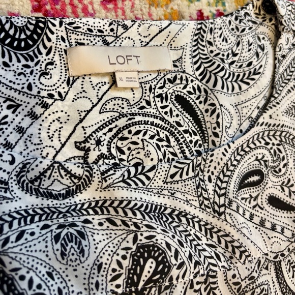 Loft Paisley Print Women's Top - Picture 3 of 3